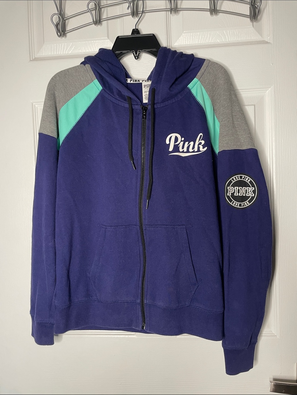 Victoria’s Secret PINK Zip-up Sweatshirt Hoodie Cotton Blend